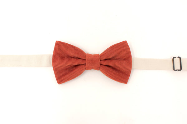 Orange Corduroy Bow Tie