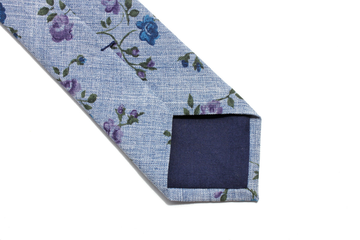 chambray skinny tie