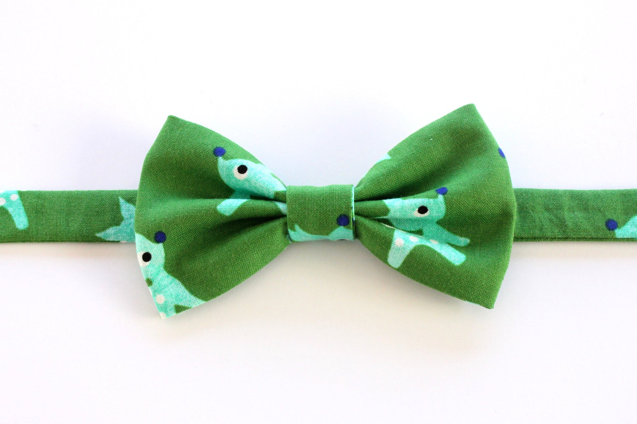 Green Reindeer Adult Bow Tie