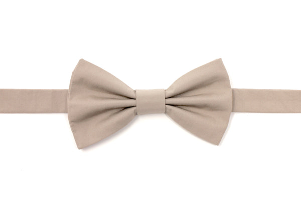 Solid Taupe Bow Tie