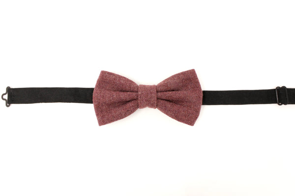 Maroon Textured Bow Tie