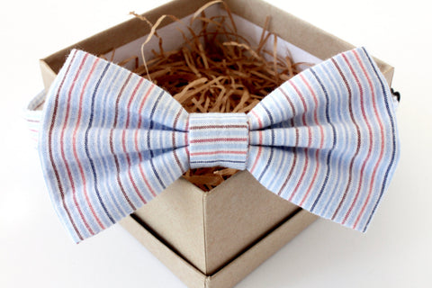 Blue Stripe Children's Bow Tie