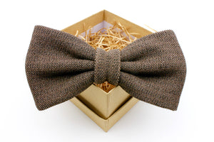 Brown and Black Bow Tie