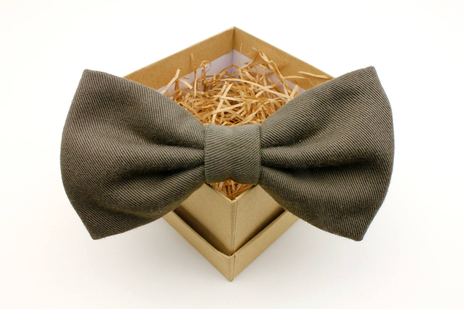 Olive Green Bow Tie